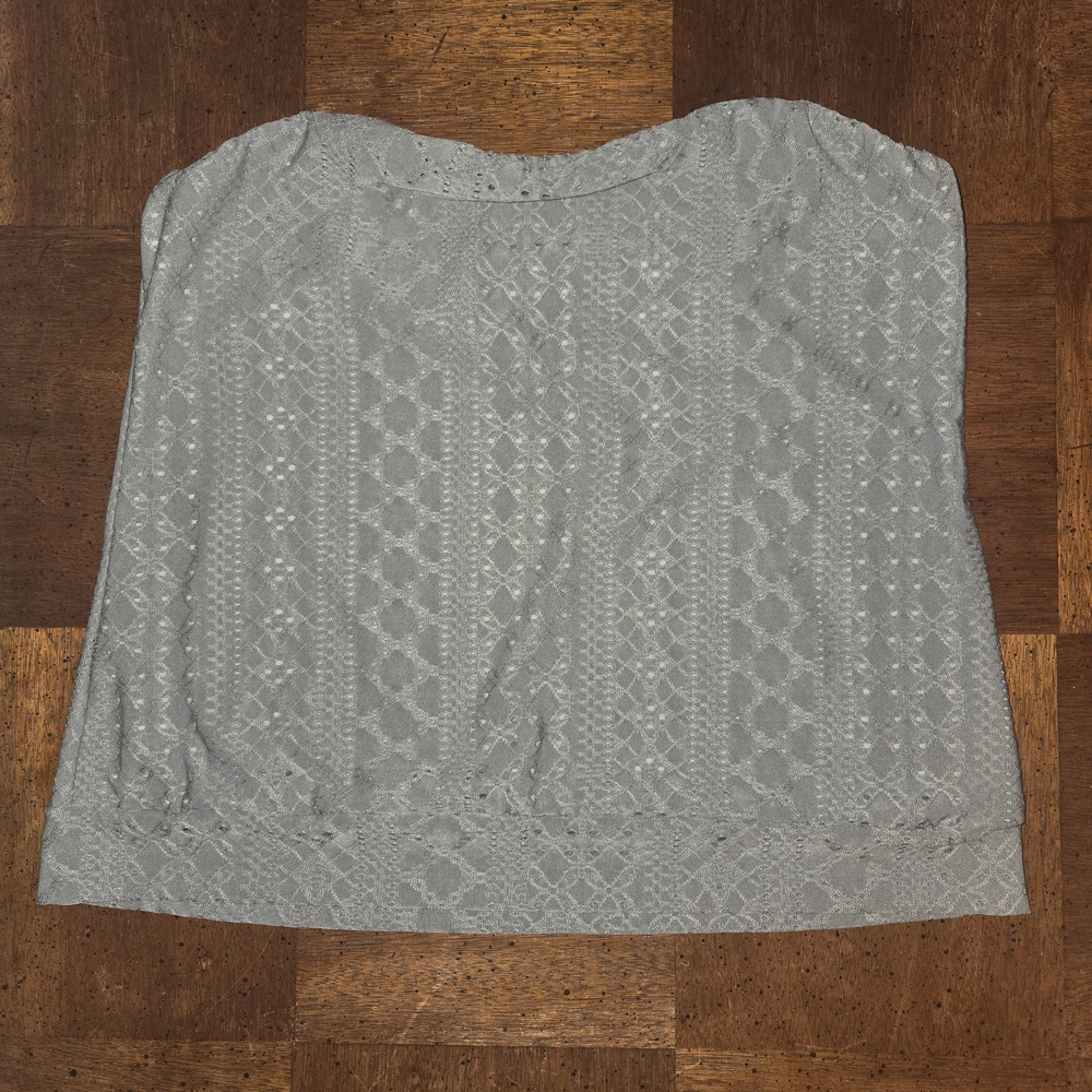 Sage Green Eyelet Tube Top